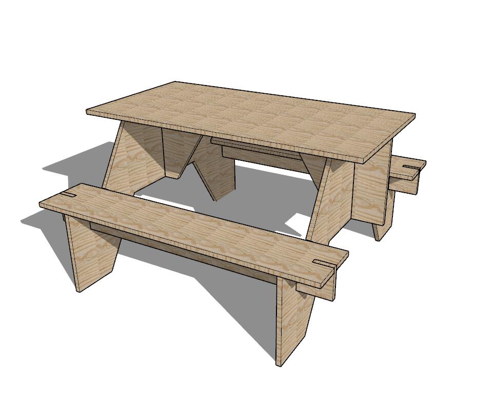 儿童桌椅SU模型 (17)-1