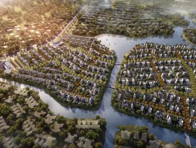 [上海]朱家角滨湖 低密度滨水豪宅建筑规划设计&...-1