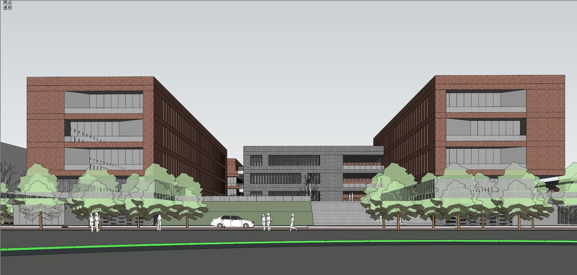 MY030西安交通大学 社会科学研究院+行政中心 红砖 同济-5