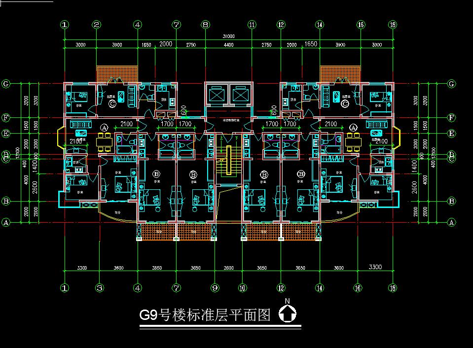 2T8 公寓cad-1