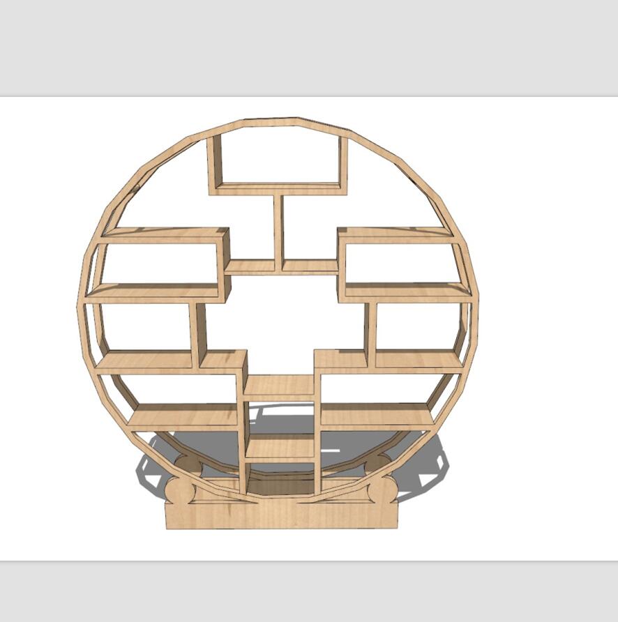 博古架SU模型一 (12)-1