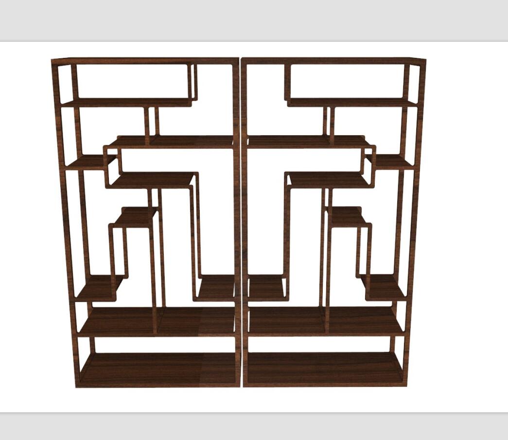 博古架SU模型一 (13)-1