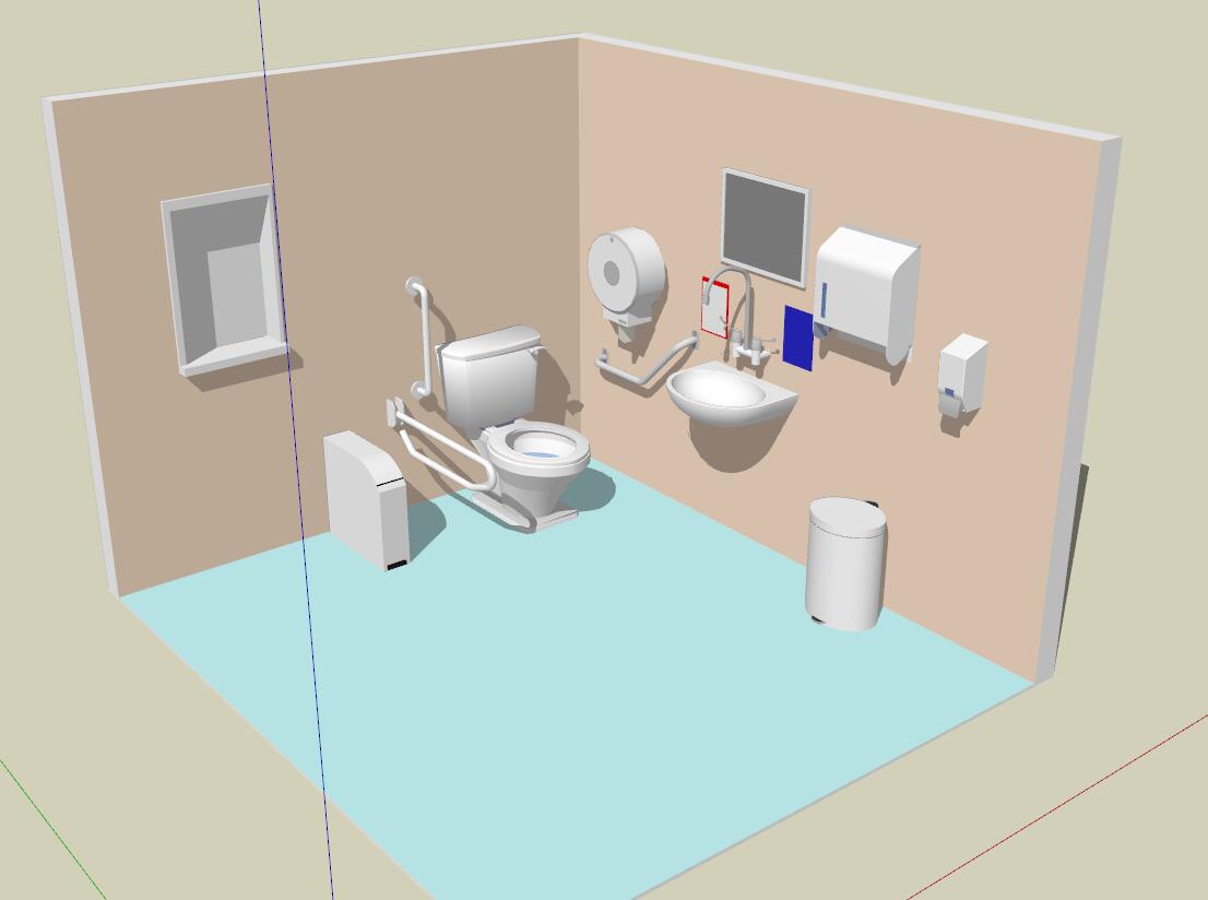 卫生间厕所全套SKP模型素材-1