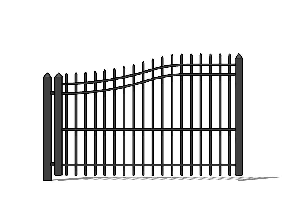 栏杆围栏SU模型 (16)-1