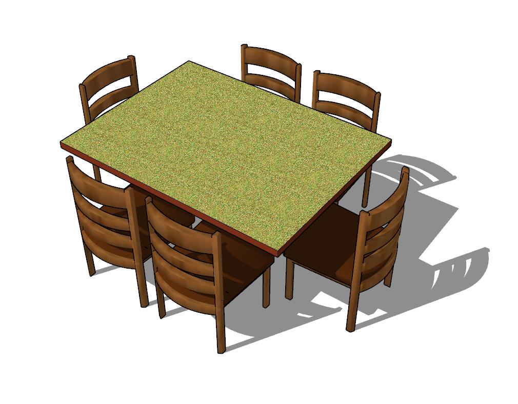 餐桌SU模型第二季 (6)-1