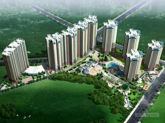 [深圳]某滨海小区住宅规划设计（含设计说明）-1