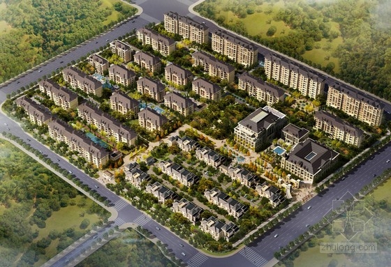 [北京]法式风格多层住宅区规划建筑设计方案文本-1