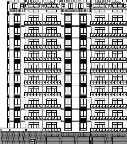 某十二层住宅楼建筑设计方案图-1