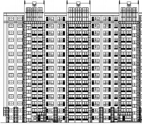 某小高层干挂石材设计建筑施工图-1