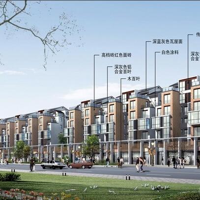 某七层板式住宅楼建筑方案图（含效果图）-1