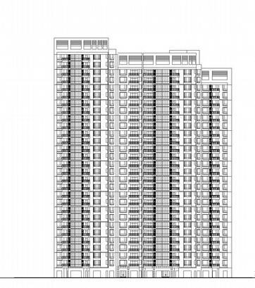 [山东]现代风格高层住宅区建筑施工图-1