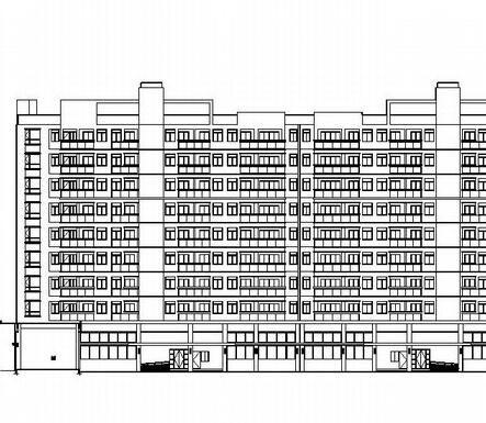 某九层住宅综合楼建筑施工图-1