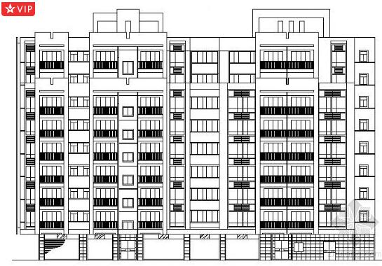 某小区六层商住楼建筑方案图-1