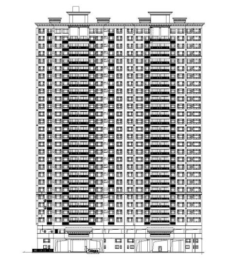 [广东]二十八层古典风格住宅建筑施工图-1