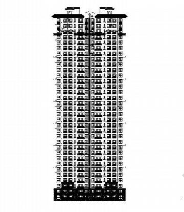 [吉林]三十三层新古典风格住宅建筑设计施工图（图纸精细...-1