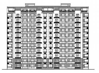 [湖南益阳市]某十一层住宅楼建筑施工图-1