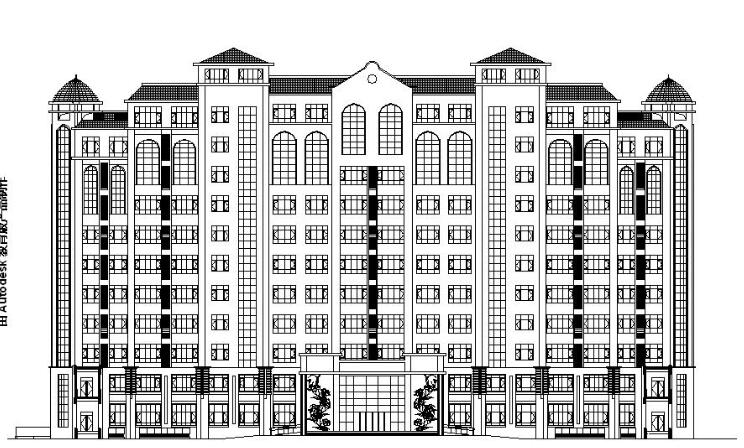 [宁夏]高层框架剪力墙结构老年公寓及配楼建筑施工图-1