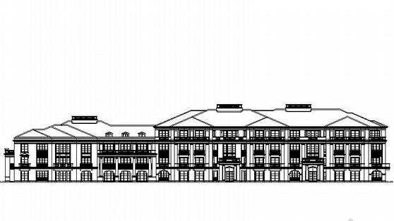 [杭州]西湖区某四层法式奢华花园洋房建筑施工图-1