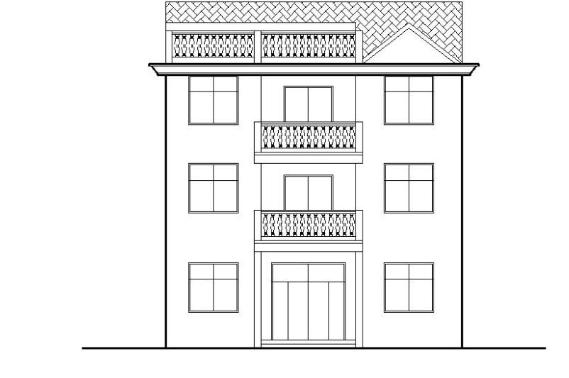 [宁夏]两层砖混结构新农村自建房建筑施工图-1