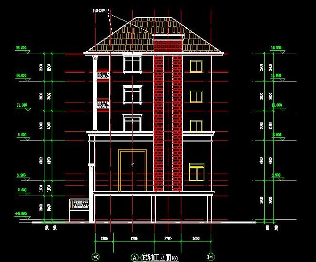 错层别墅建筑结构施工图-1