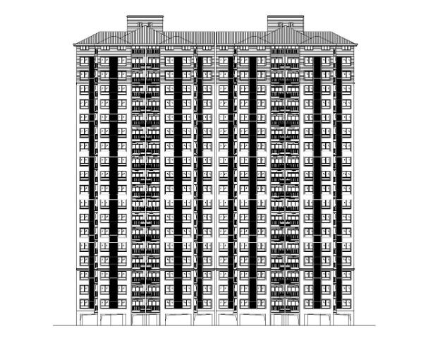 [湖北]商贸城居住小区住宅楼施工图（CAD）-1