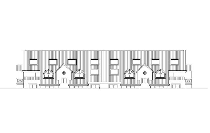 复式坡屋顶阁楼一梯两户住宅楼建筑施工图-1