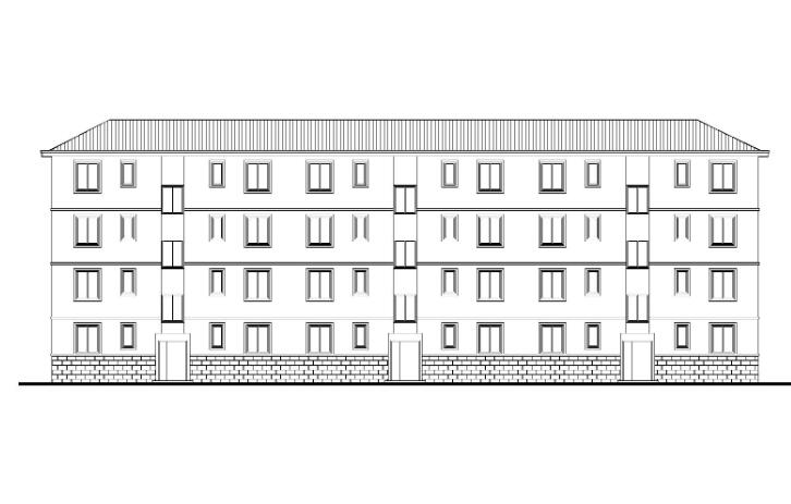 [山西]某部队宿舍楼建筑施工图-1