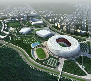 [深圳]大型知名体育中心规划设计参赛方案（含CAD，动画...-1