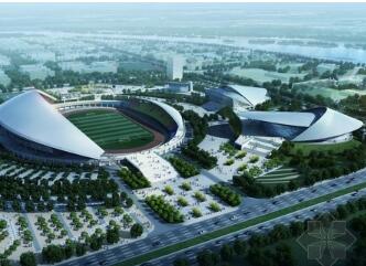 [山东]大型体育中心规划及单体设计方案文本-1