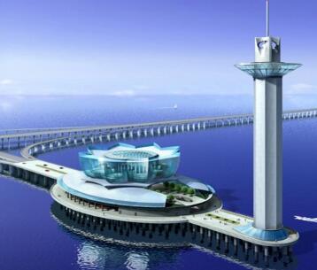 [杭州湾]某跨海大桥海中平台建筑方案设计(概念设计)-1