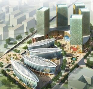 [云南]高层生态城市综合体建筑设计方案文本-1