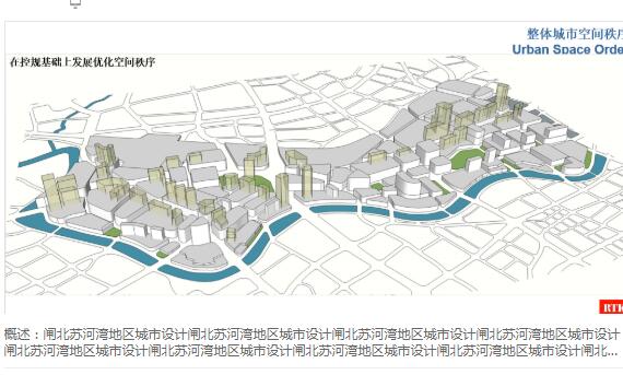 闸北苏河湾地区城市规划设计方案文本-1