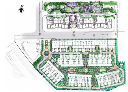 [福建]欧式Tudro风格住宅小区景观设计方案（知名设计所...-1