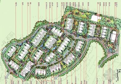 [重庆]山地高层居住区及别墅区组团景观方案设计（详细）-1