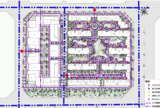 [内蒙古]古典气质商住两用居住区景观规划方案-1