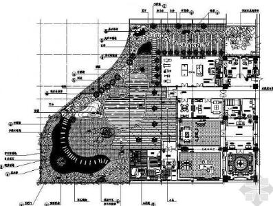 重庆大楼屋顶花园全套施工图-1