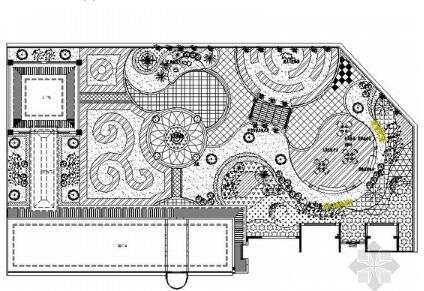 [武汉]售楼处屋顶花园景观设计施工图-1