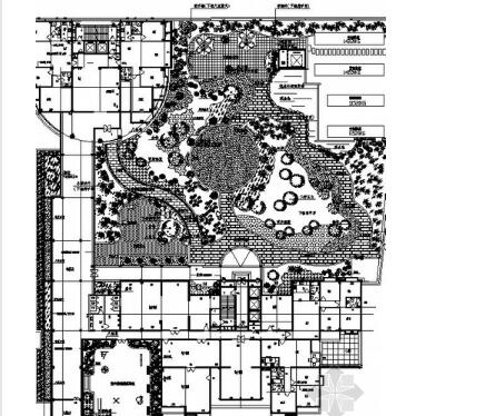 商住两用住宅屋顶花园景观设计总图-1