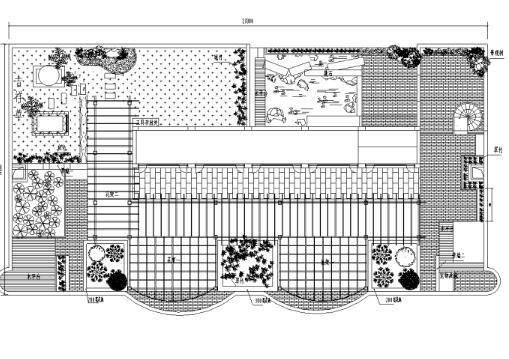 某商业楼文庭雅苑屋顶绿化工程施工图-1