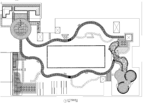 [重庆]财富中心裙楼屋顶花园景观CAD施工图-1