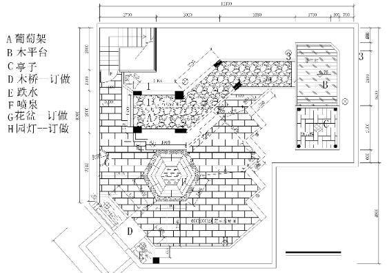 21套屋顶花园CAD施工图（11）-1