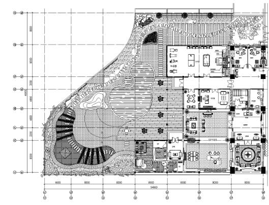 办公楼屋顶花园景观全套CAD施工图-1