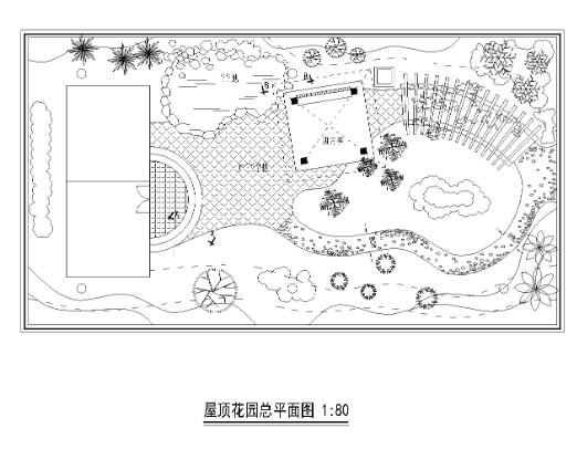 ​21套屋顶花园CAD施工图（17）-1