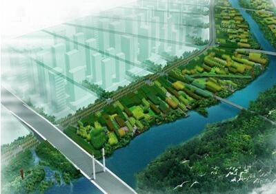 [义乌]滨江原生态线型绿地景观设计方案（北京著名公司）-1