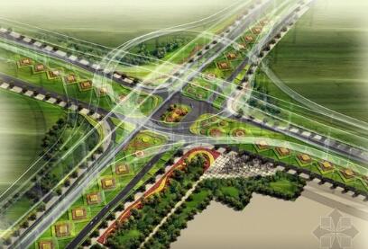[上海]城市交通主干道绿化改造设计方案-1