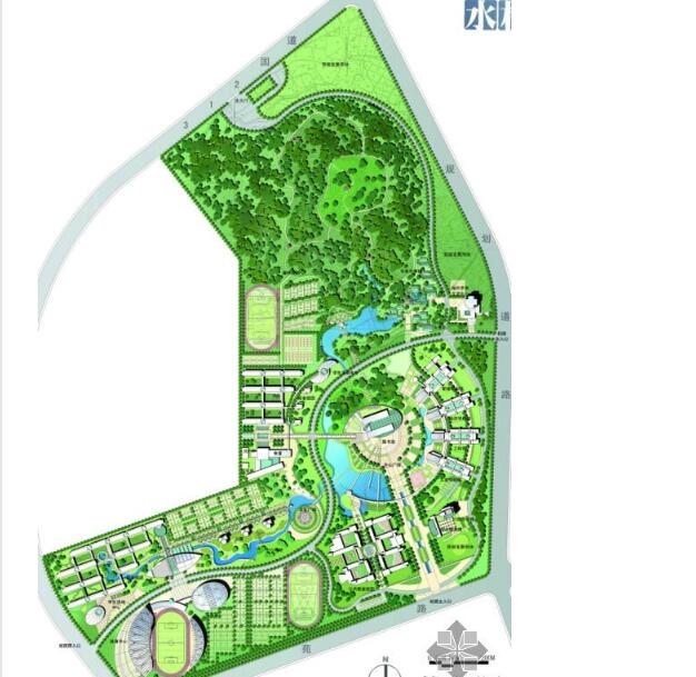 南京财经类大学景观规划方案全套-1