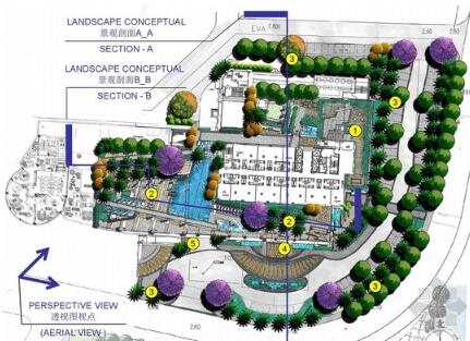 [广东]著名五星级酒店景观概念规划设计方案-1