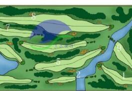 某高尔夫球场景观规划平面图-1
