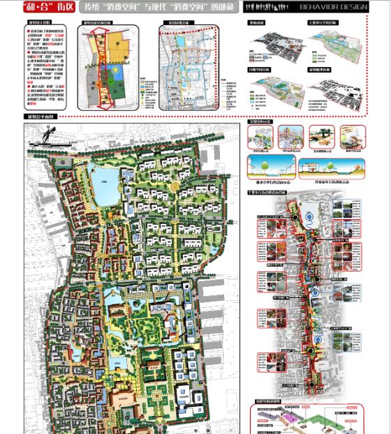 本科城市规划城市设计作业评选（下）设计竞赛，展板-1