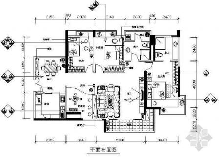 三室两厅室内装修图-1